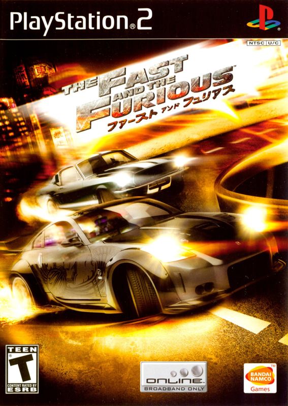 Fast and the Furious box art for Playstation 2